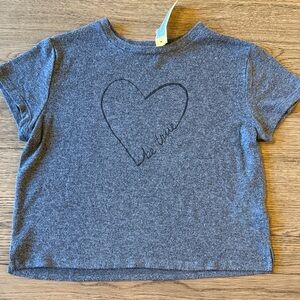 Be True Kids' Gray Heart Tee